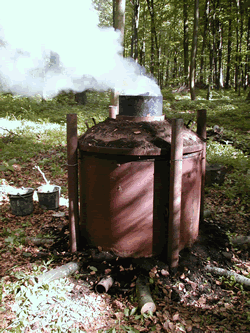 Fabrication du charbon de bois par Claude Schosseler : photo 21