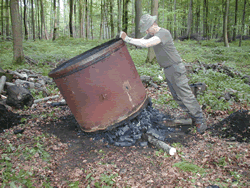 Fabrication du charbon de bois par Claude Schosseler : photo 32