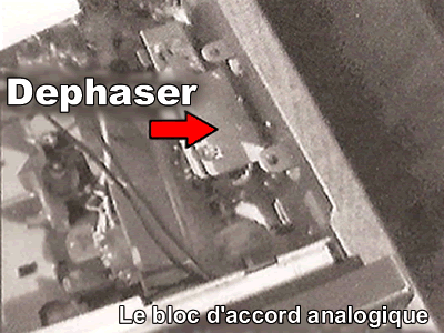 Bloc d’accord de l’ancien autoradio utilisé pour l’expérience